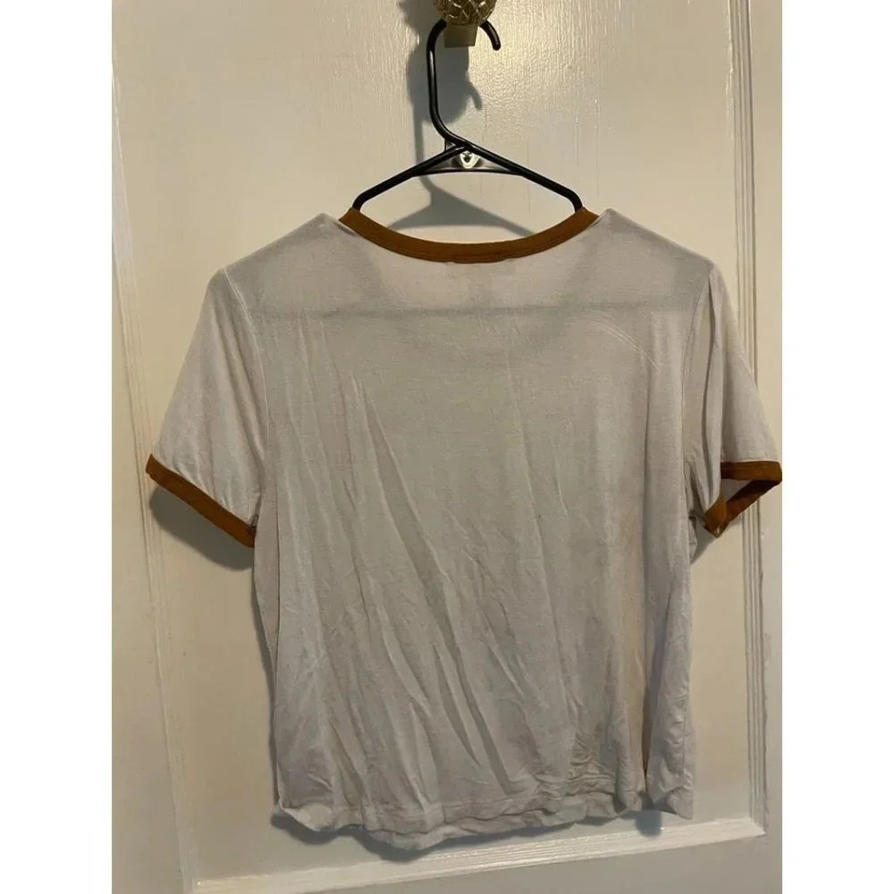 Forever21 Women's size Large Disney Character Ringer T-Shirt - Picture 7 of 8